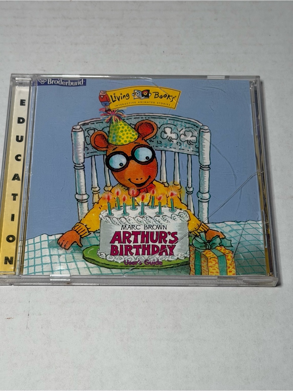 Living Books Marc Brown Arthur's Birthday PC/Mac CDROM Broderbund 1997 Windows95